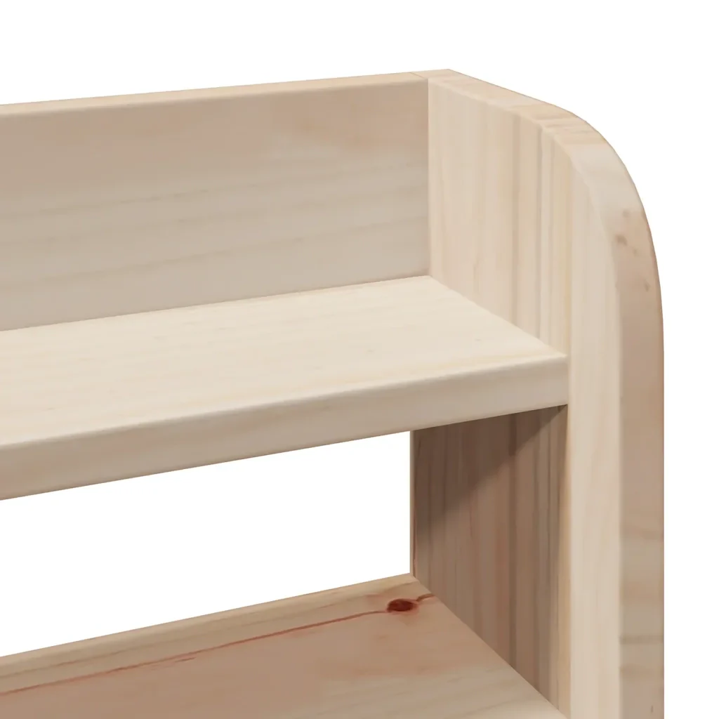 Letto matrimoniale | Letto per adulti | Giroletto con Testiera 150x200 cm in Legno Massello di Pino - Image 9