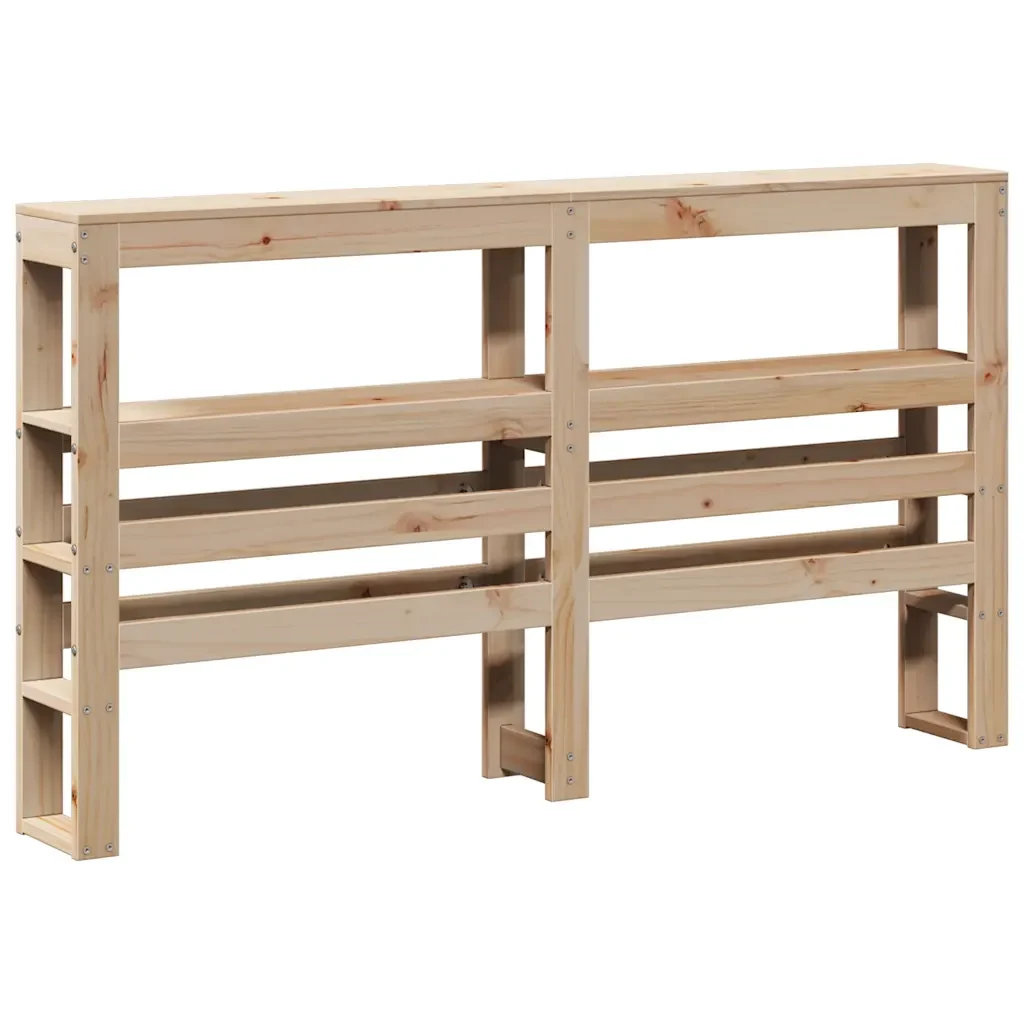 Letto matrimoniale | Letto per adulti | Giroletto con Testiera 160x200 cm in Legno Massello di Pino - Image 6