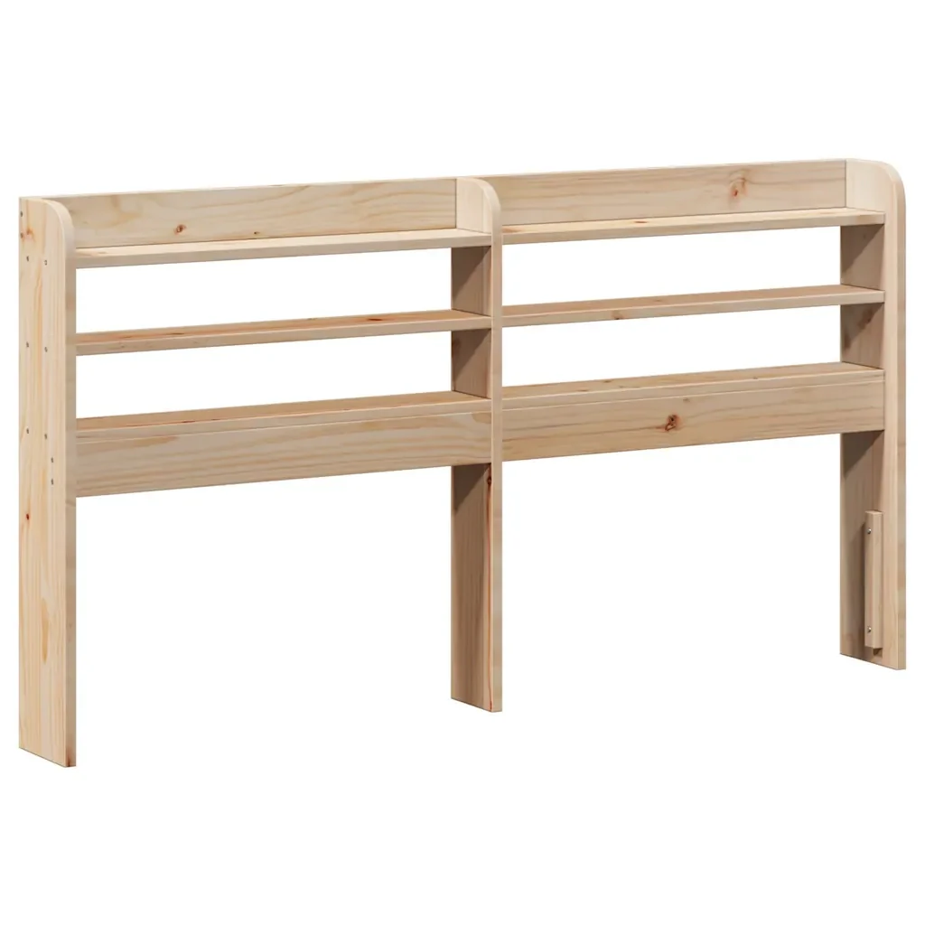 Letto matrimoniale | Letto per adulti | Giroletto con Testiera 160x200 cm in Legno Massello di Pino - Image 6