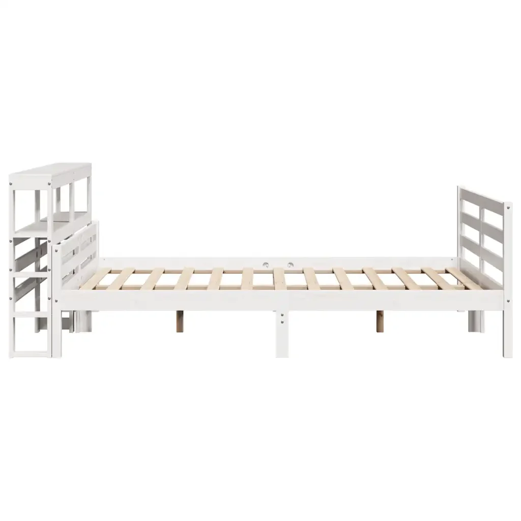 Letto matrimoniale | Letto per adulti | Giroletto con Testiera 160x200 cm in Legno Massello di Pino - Image 5