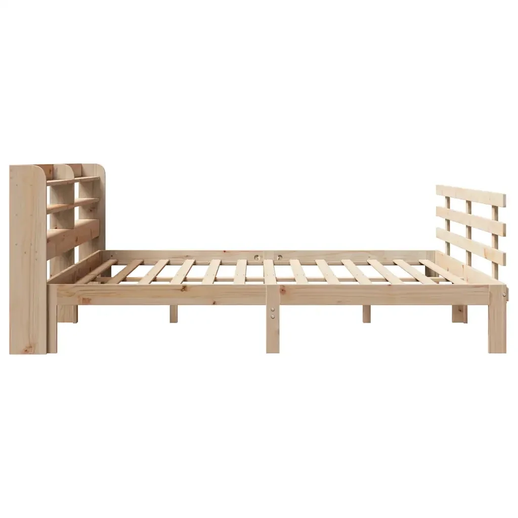 Letto matrimoniale | Letto per adulti | Giroletto con Testiera 180x200 cm Massello Pino - Image 7