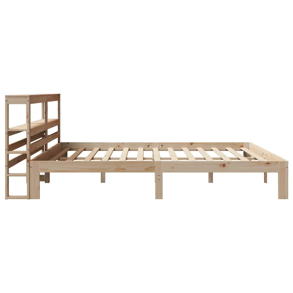 Letto matrimoniale | Letto per adulti | Giroletto con Testiera 180x200 cm Massello Pino - Image 5