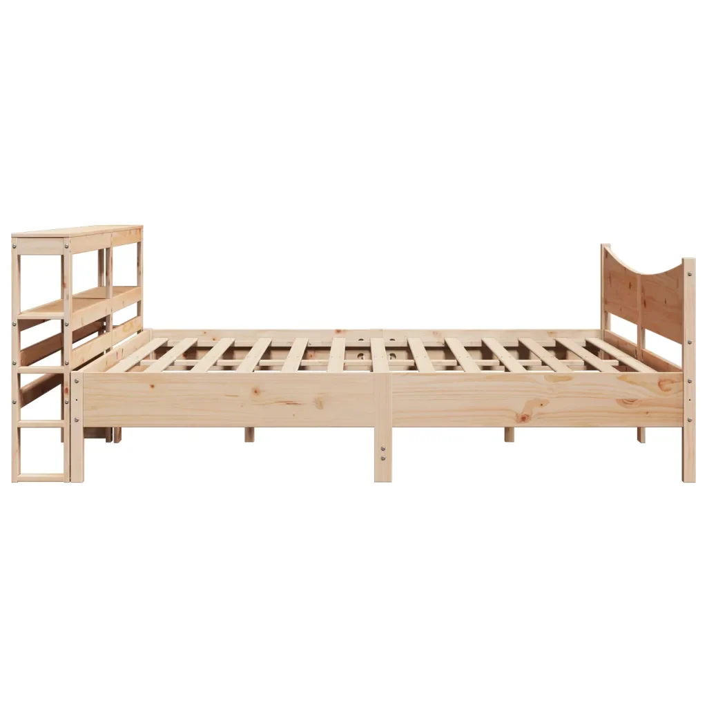 Letto matrimoniale | Letto per adulti | Giroletto con Testiera 180x200 cm Massello Pino - Image 7