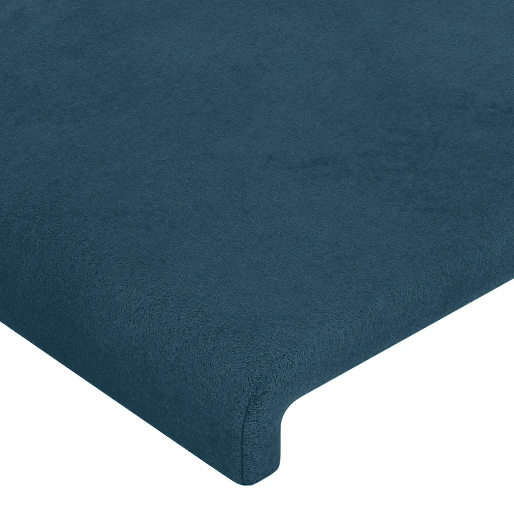Letto matrimoniale | Letto per adulti | Giroletto con Testiera Blu Scuro 180x200 cm in Velluto - Image 10
