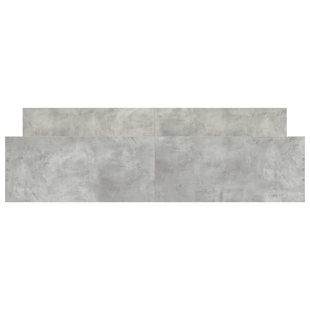 Letto matrimoniale | Letto per adulti | Giroletto con Testiera e Pediera Grigio Cemento 160x200 cm - Image 5