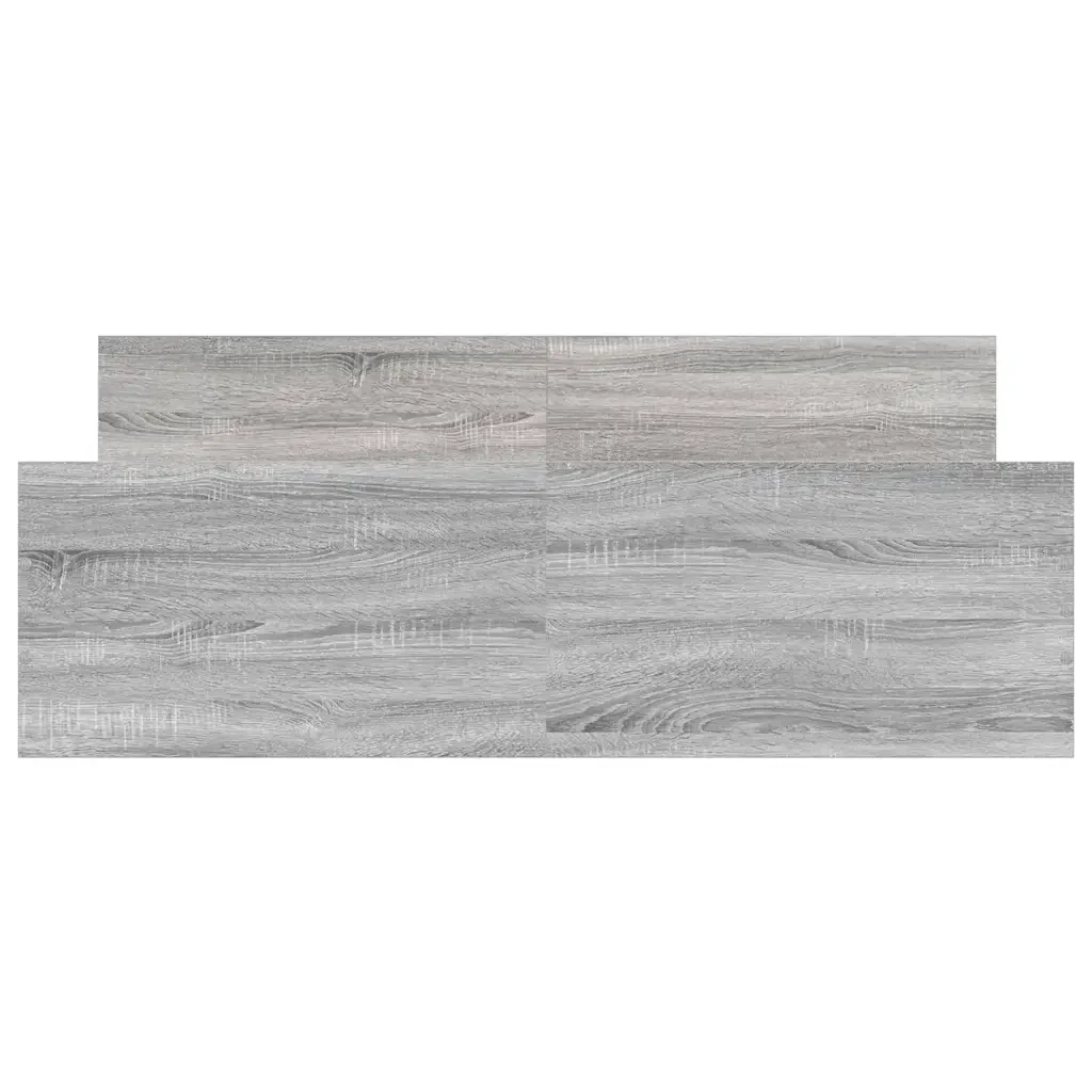 Letto matrimoniale | Letto per adulti | Giroletto con Testiera e Pediera Grigio Sonoma 120x200 cm - Image 5