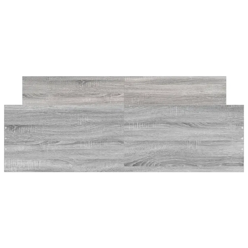 Letto matrimoniale | Letto per adulti | Giroletto con Testiera e Pediera Grigio Sonoma 150x200 cm - Image 6