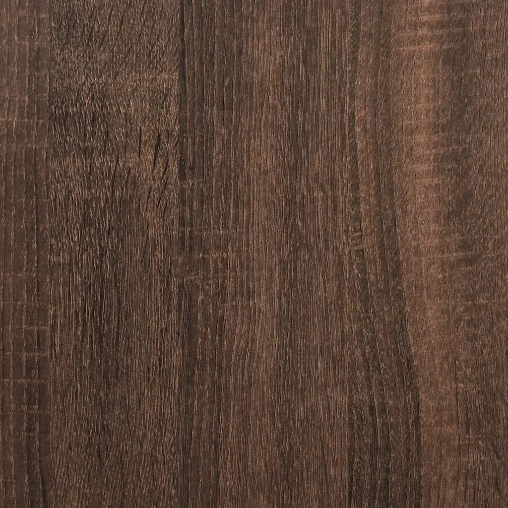 Letto matrimoniale | Letto per adulti | Giroletto con Testiera e Pediera Rovere Marrone 135x190 cm - Image 8