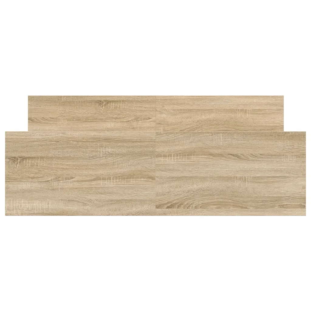 Letto matrimoniale | Letto per adulti | Giroletto con Testiera e Pediera Rovere Sonoma 140x190 cm - Image 5