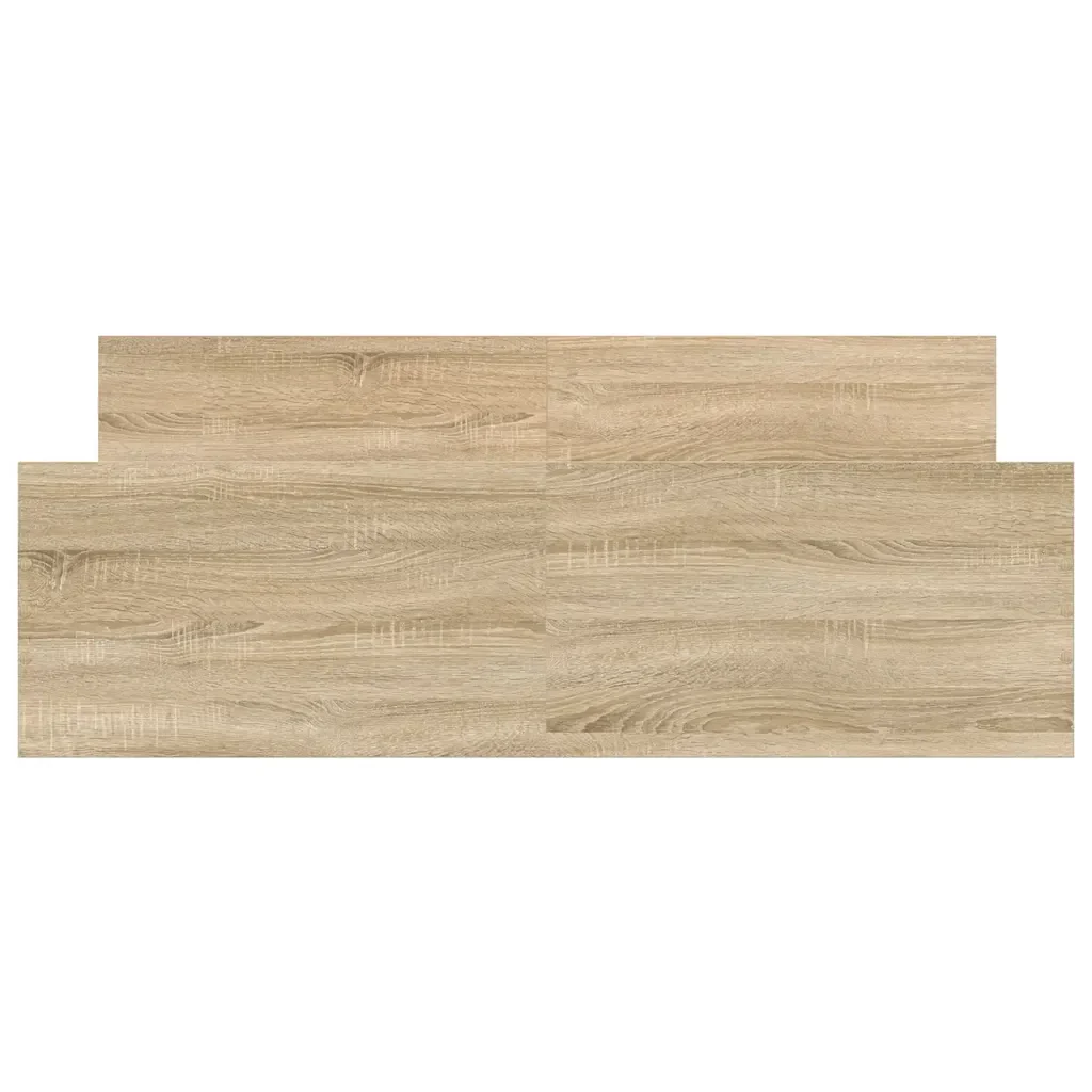 Letto matrimoniale | Letto per adulti | Giroletto con Testiera e Pediera Rovere Sonoma 140x200 cm - Image 5