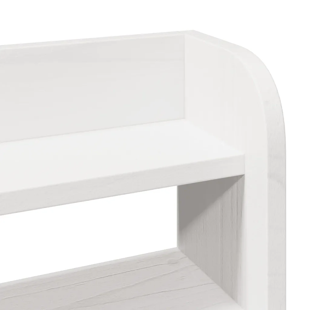 Letto matrimoniale | Letto per adulti | Giroletto con Testiera senza Materasso Bianco 200x200 cm - Image 9
