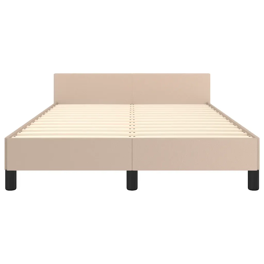 Letto matrimoniale | Letto per adulti | Giroletto con Testiera senza Materasso Cappuccino 120x200 cm - Image 5
