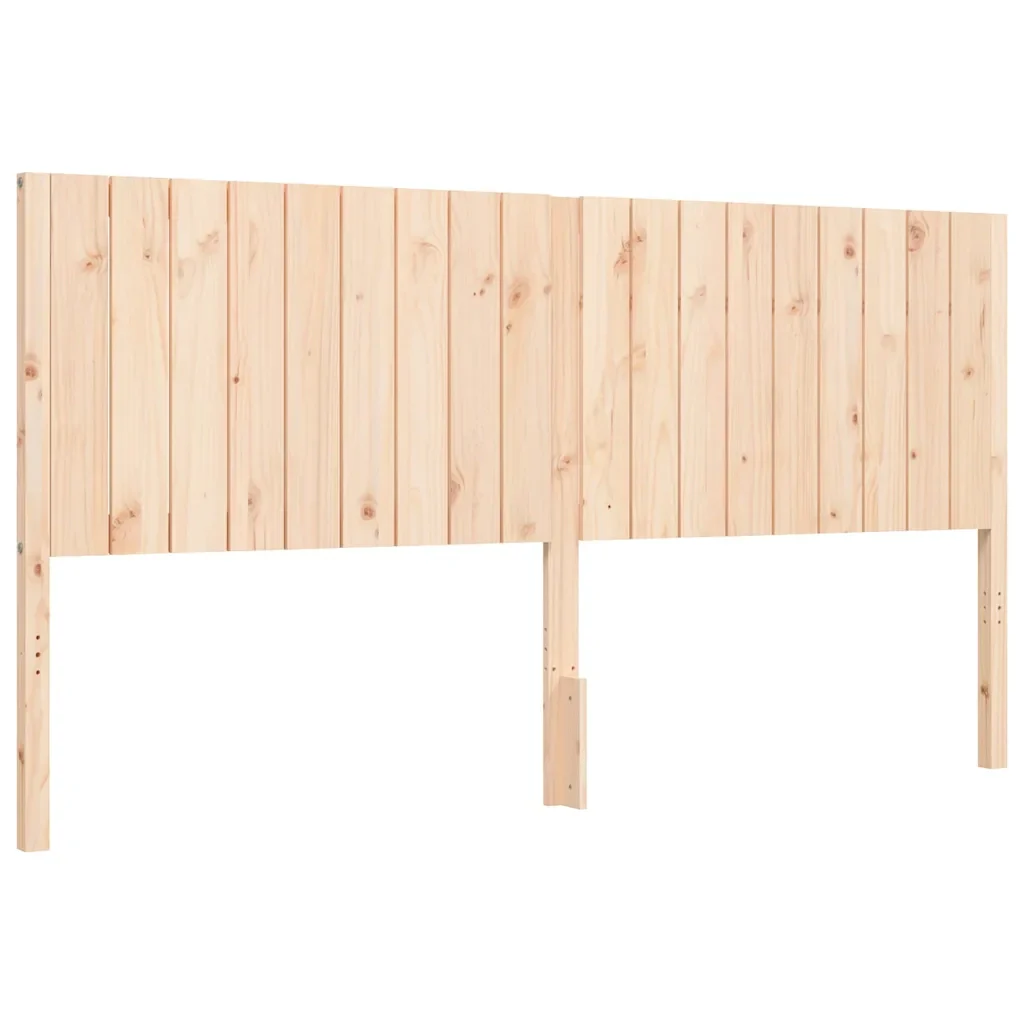 Letto matrimoniale | Letto per adulti | Giroletto con Testiera Super King Size in Legno Massello - Image 8