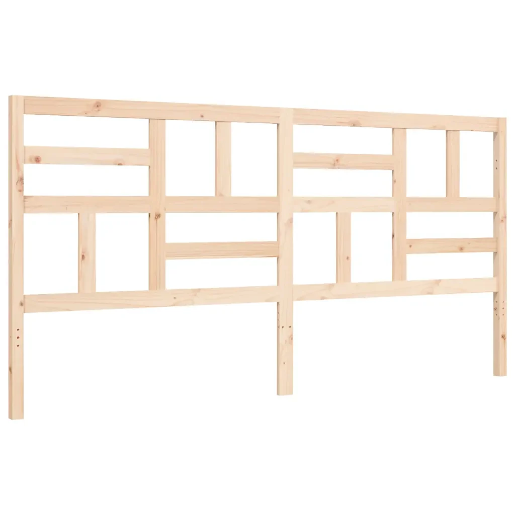 Letto matrimoniale | Letto per adulti | Giroletto con Testiera Super King Size in Legno Massello - Image 8