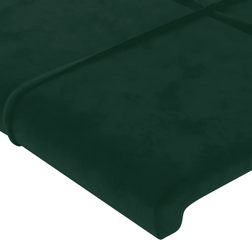 Letto matrimoniale | Letto per adulti | Giroletto con Testiera Verde Scuro 180x200 cm in Velluto - Image 9