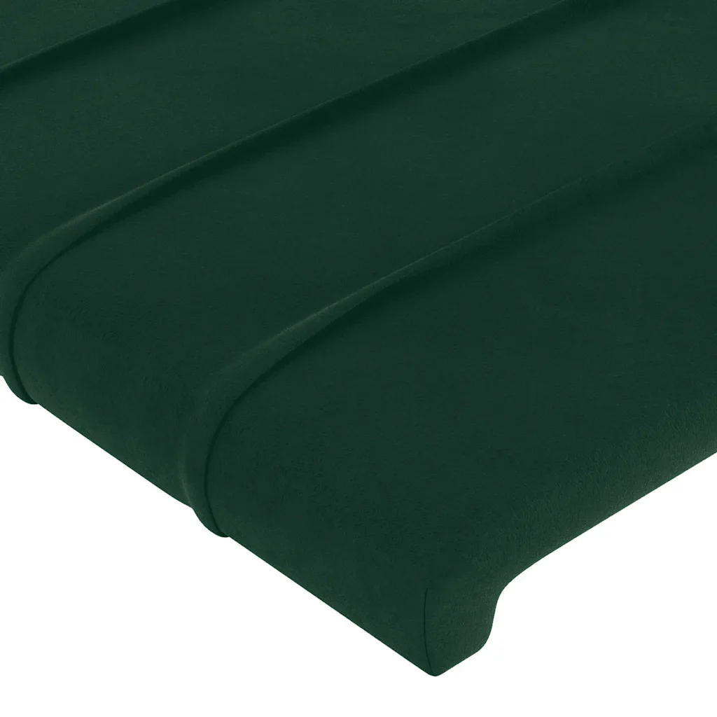 Letto matrimoniale | Letto per adulti | Giroletto con Testiera Verde Scuro 180x200 cm in Velluto - Image 10
