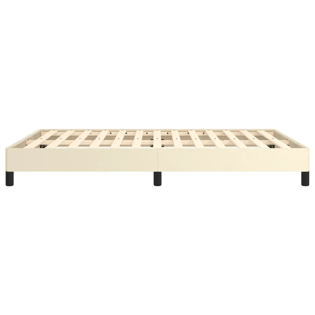 Letto matrimoniale | Letto per adulti | Giroletto Crema 140x190 cm in Similpelle - Image 6
