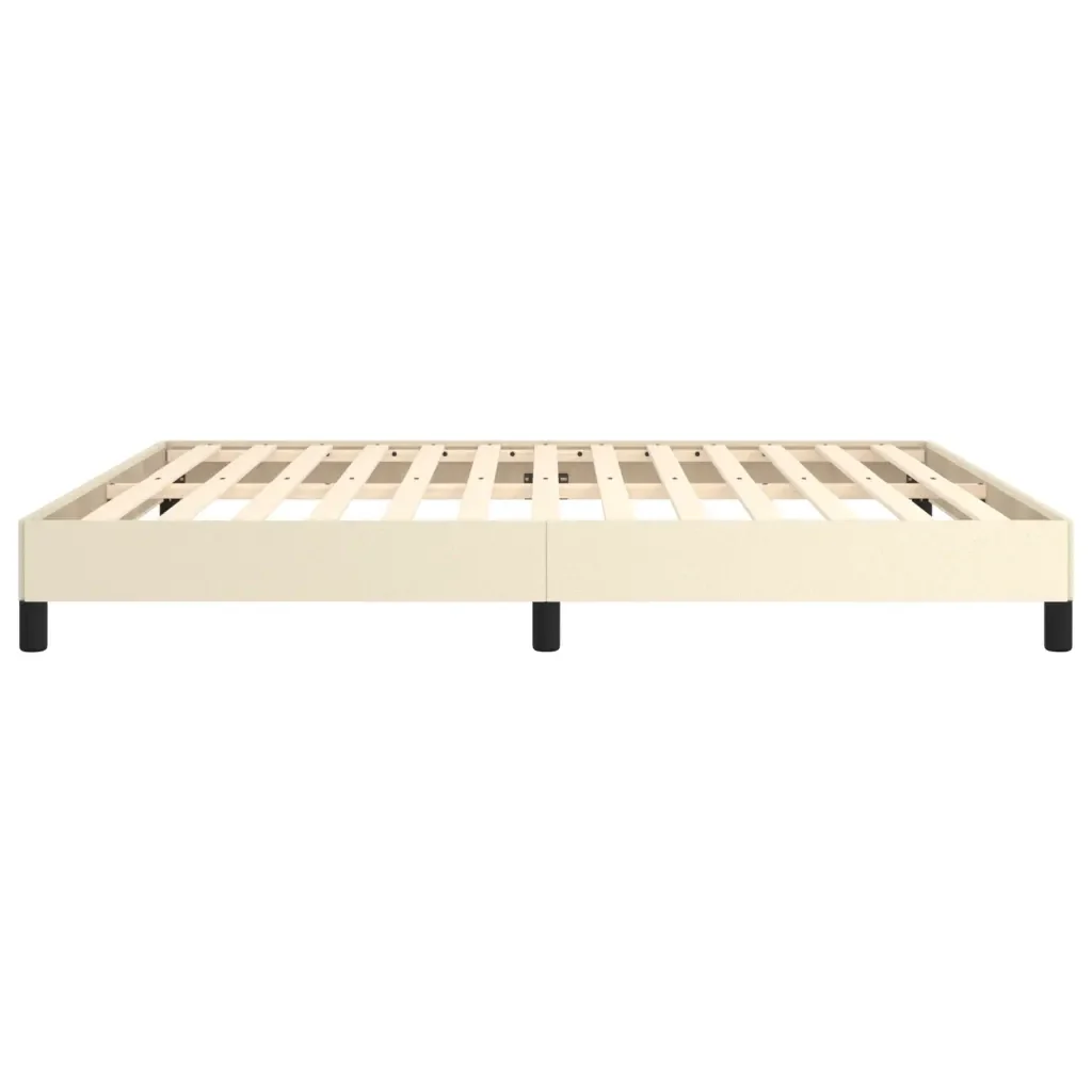 Letto matrimoniale | Letto per adulti | Giroletto Crema 180x200 cm in Similpelle - Image 6