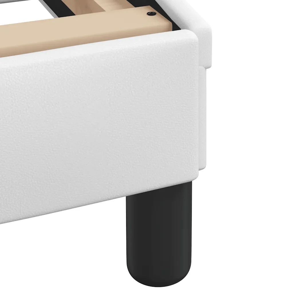 Letto matrimoniale | Letto per adulti | Giroletto Dover Bianco 200x200 cm in Similpelle - Image 7
