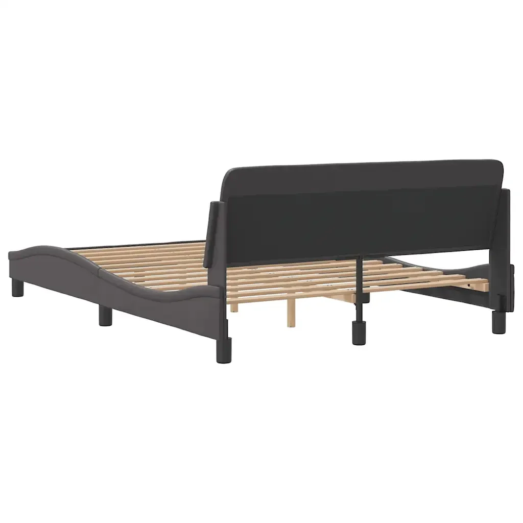 Letto matrimoniale | Letto per adulti | Giroletto Dover Crema 140x190 cm in Similpelle - Image 6