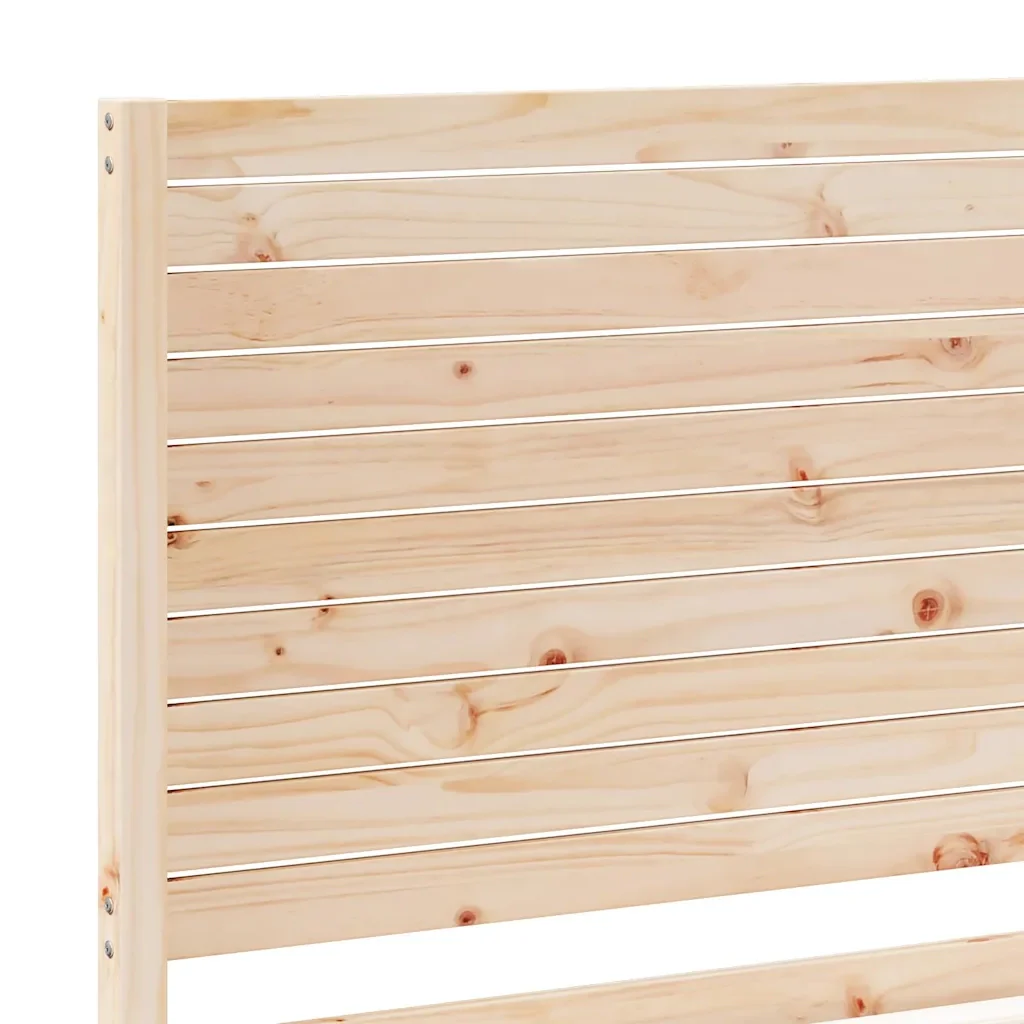 Letto matrimoniale | Letto per adulti | Giroletto Extra Lungo senza Materasso 180x210 cm Legno Massello - Image 7