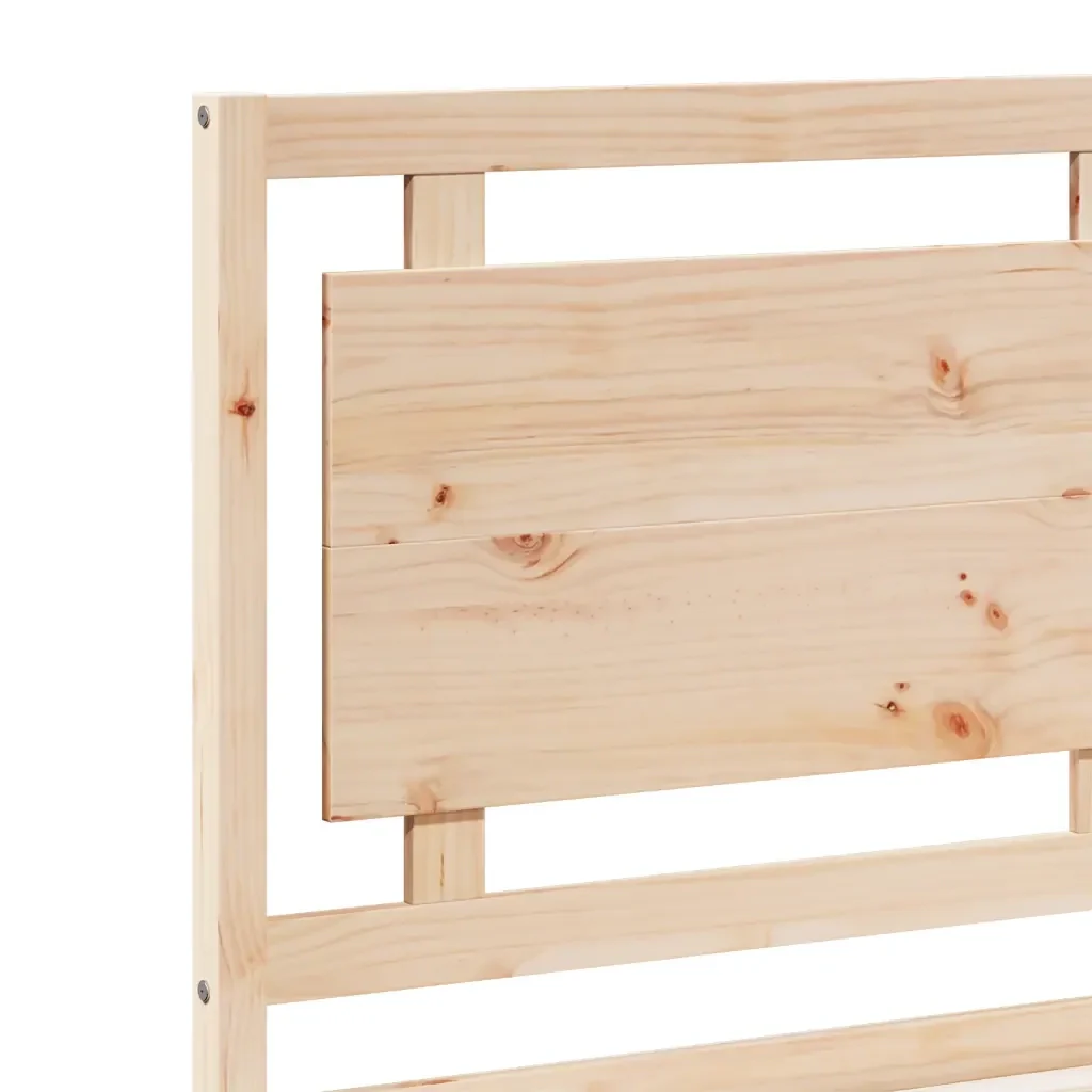 Letto matrimoniale | Letto per adulti | Giroletto Extra Lungo senza Materasso 200x210 cm Legno Massello - Image 7
