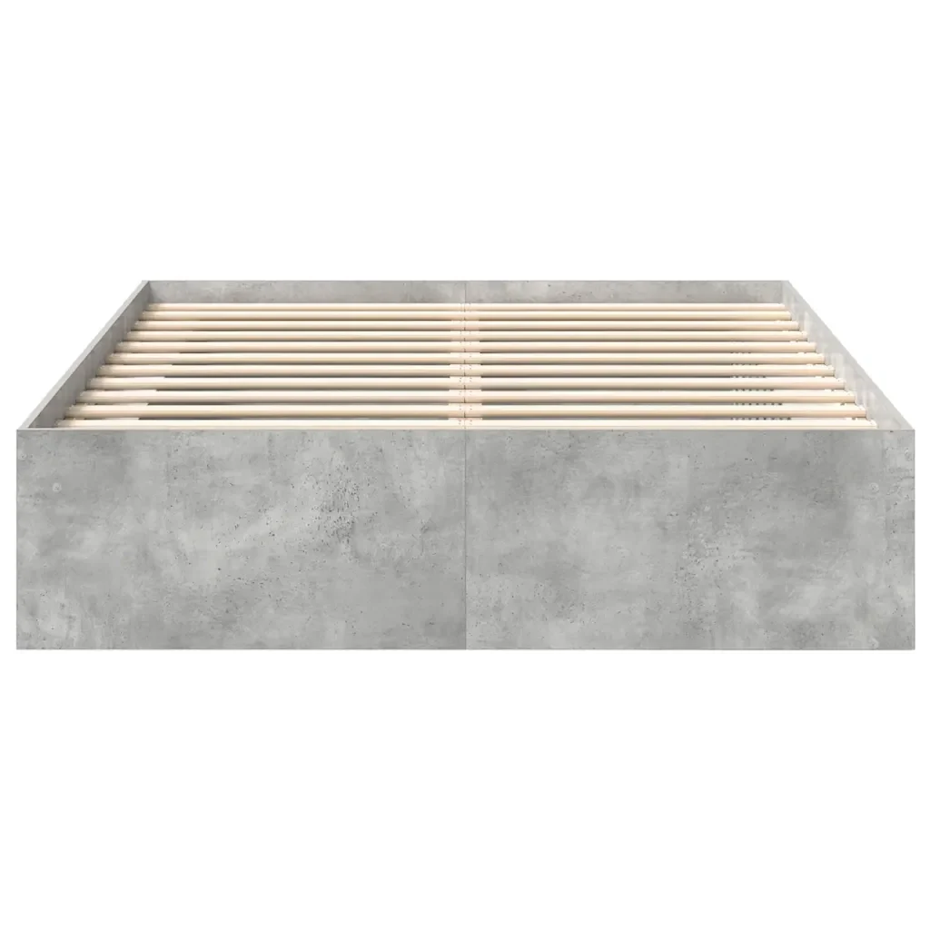 Letto matrimoniale | Letto per adulti | Giroletto Grigio Cemento 120x190 cm Small Double - Image 5
