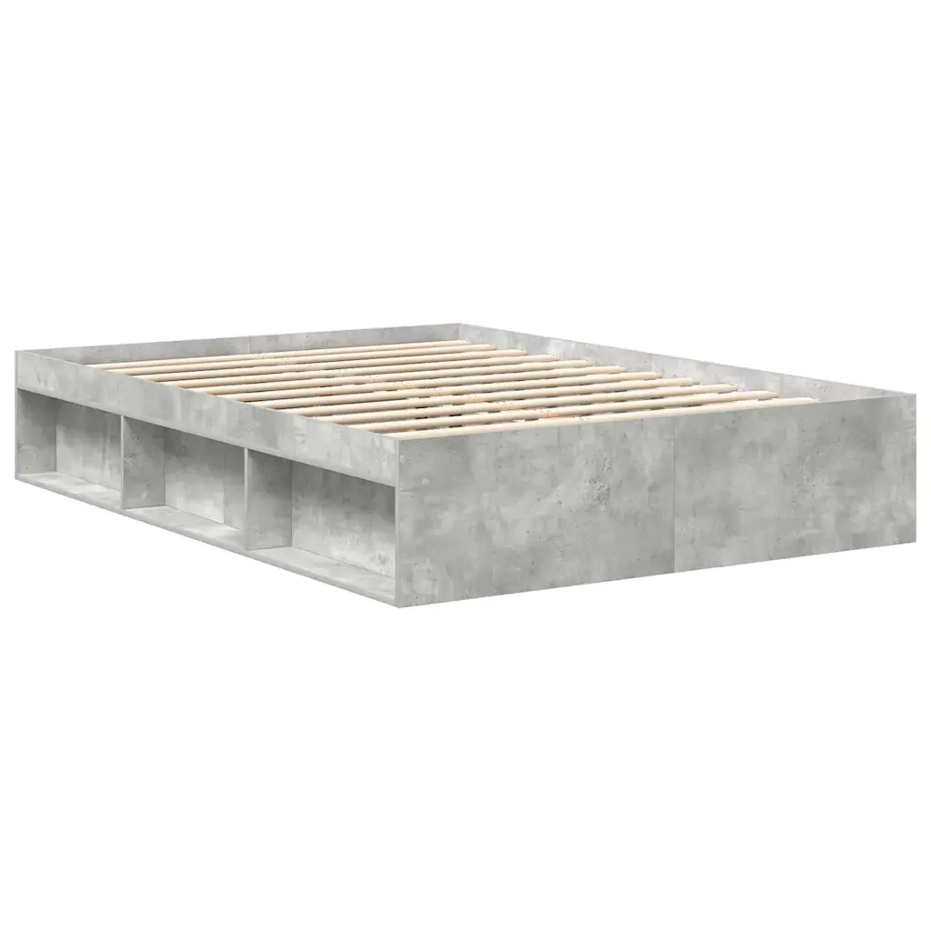 Letto matrimoniale | Letto per adulti | Giroletto Grigio Cemento 120x190 cm Small Double - Image 7
