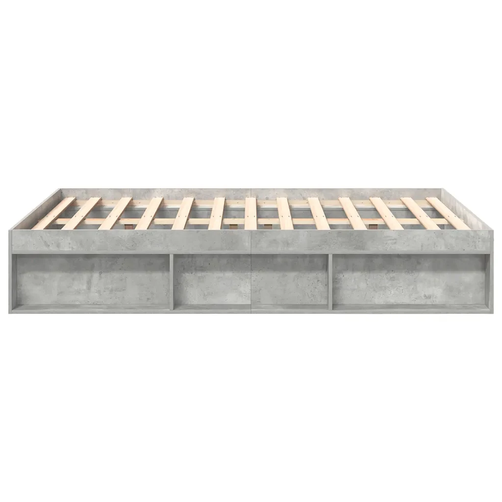 Letto matrimoniale | Letto per adulti | Giroletto Grigio Cemento 120x200 cm - Image 6