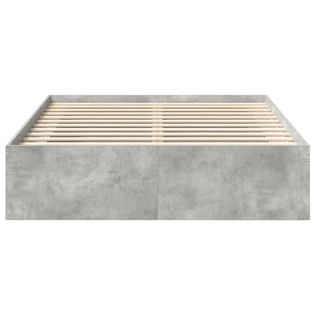 Letto matrimoniale | Letto per adulti | Giroletto Grigio Cemento 135x190 cm Double - Image 5
