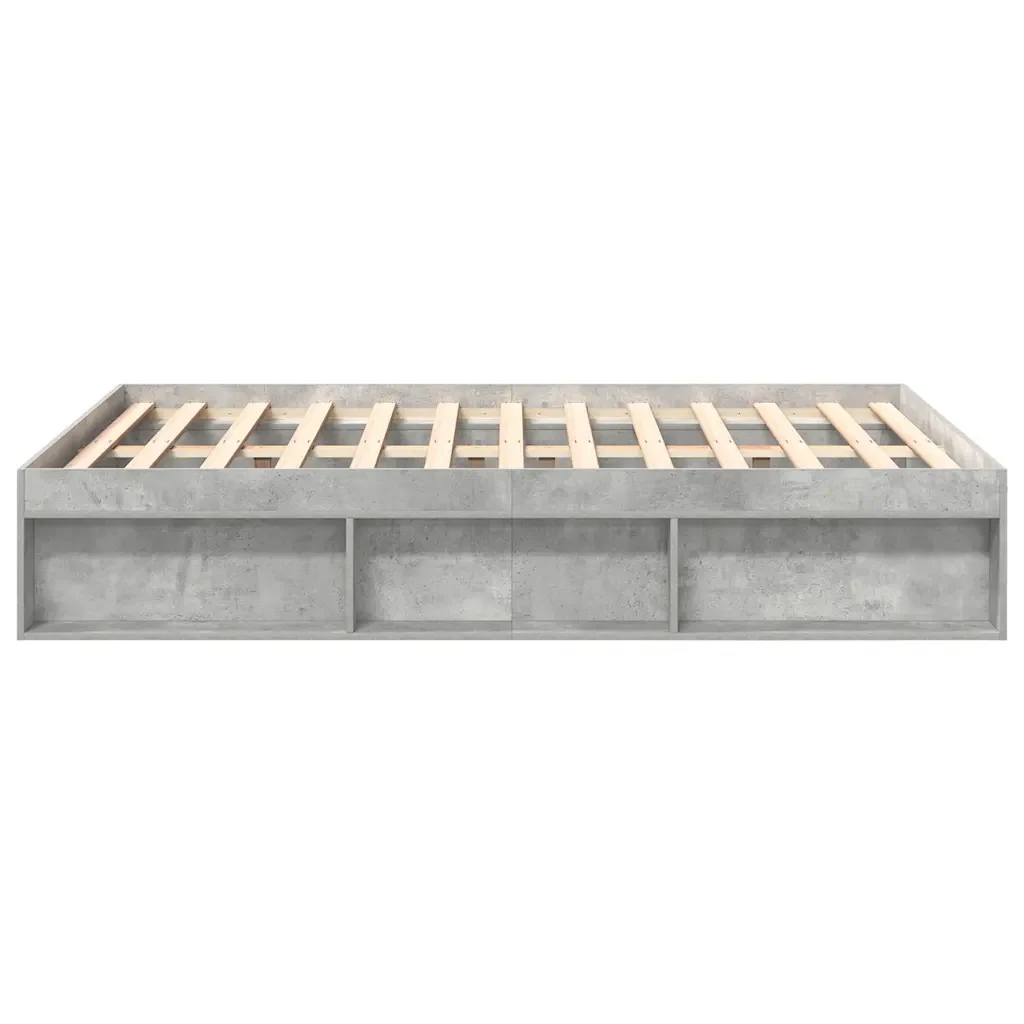Letto matrimoniale | Letto per adulti | Giroletto Grigio Cemento 135x190 cm Double - Image 6