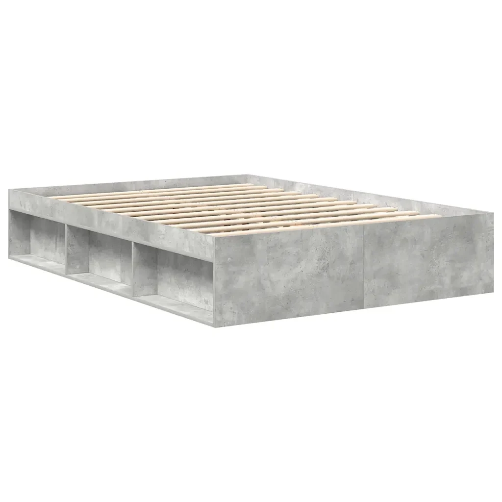 Letto matrimoniale | Letto per adulti | Giroletto Grigio Cemento 150x200 cm King Size - Image 7