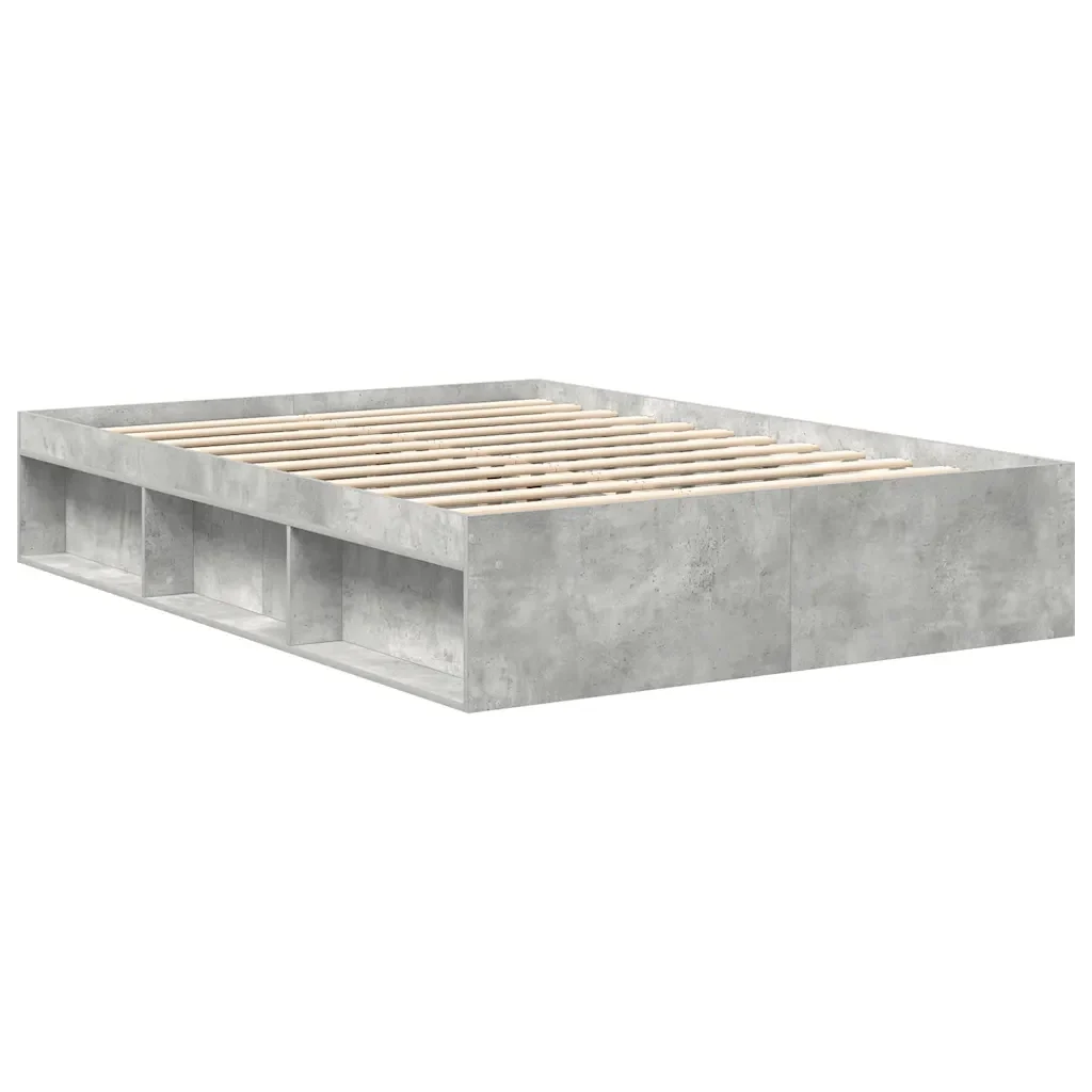 Letto matrimoniale | Letto per adulti | Giroletto Grigio Cemento 160x200 cm - Image 7