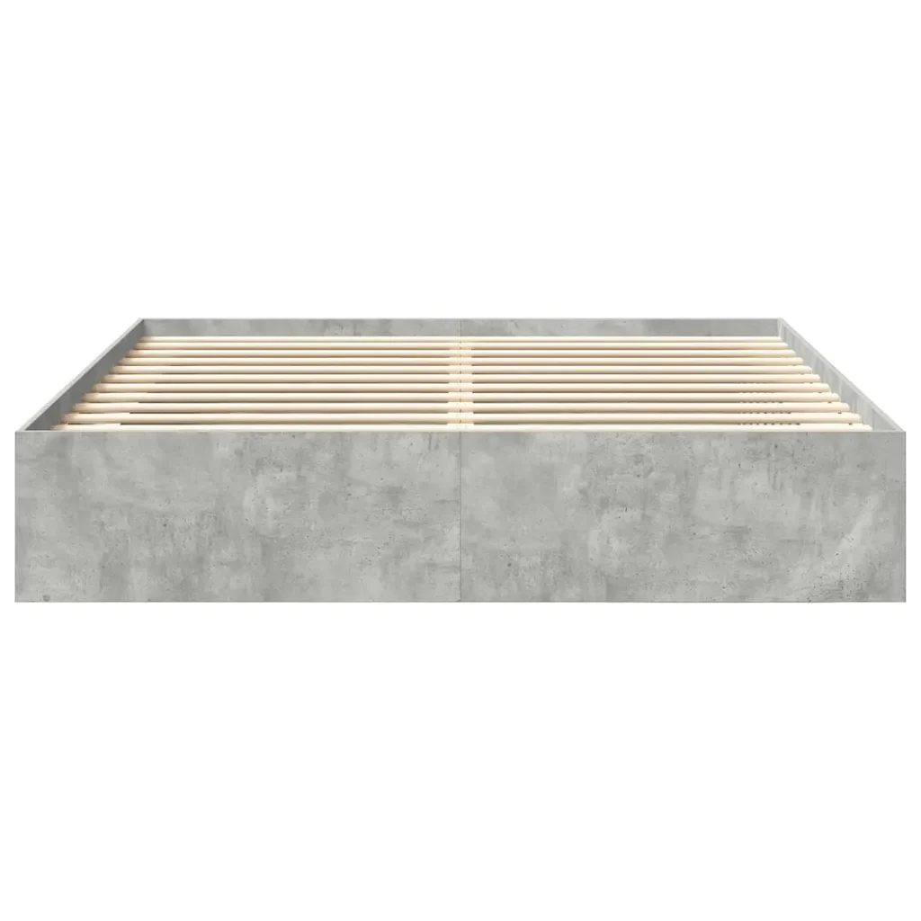Letto matrimoniale | Letto per adulti | Giroletto Grigio Cemento 180x200 cm Super King - Image 5