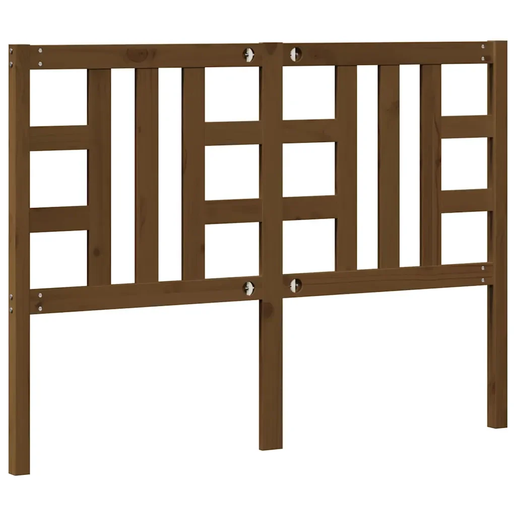 Letto matrimoniale | Letto per adulti | Giroletto Grigio in Legno Massello 200x200 cm - Image 5