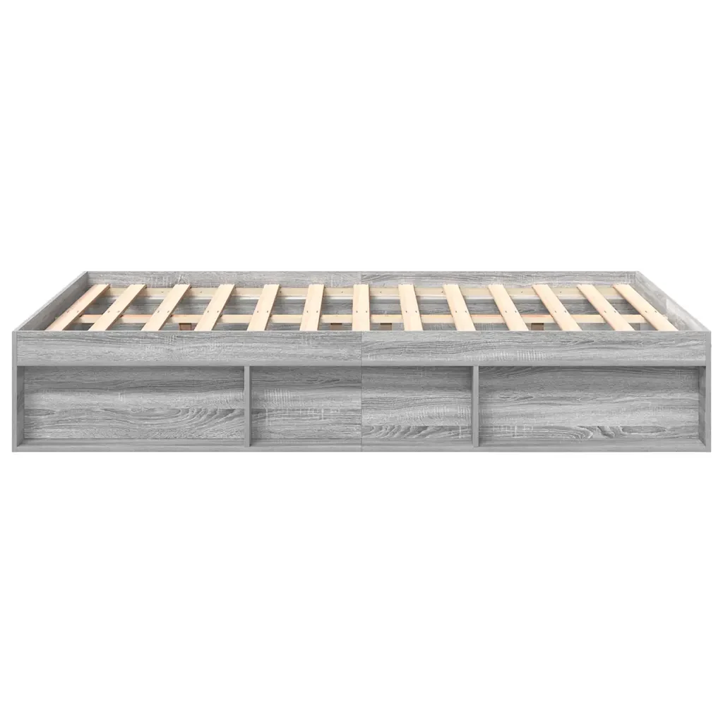Letto matrimoniale | Letto per adulti | Giroletto Grigio Sonoma 120x190 cm Small Double - Image 6