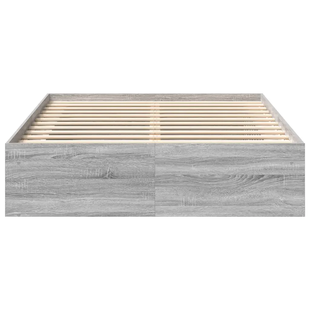 Letto matrimoniale | Letto per adulti | Giroletto Grigio Sonoma 120x200 cm - Image 5