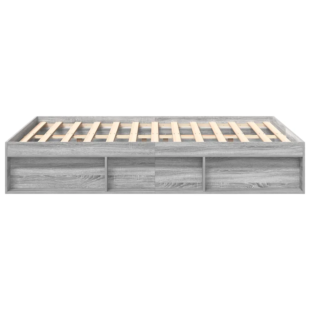 Letto matrimoniale | Letto per adulti | Giroletto Grigio Sonoma 120x200 cm - Image 6