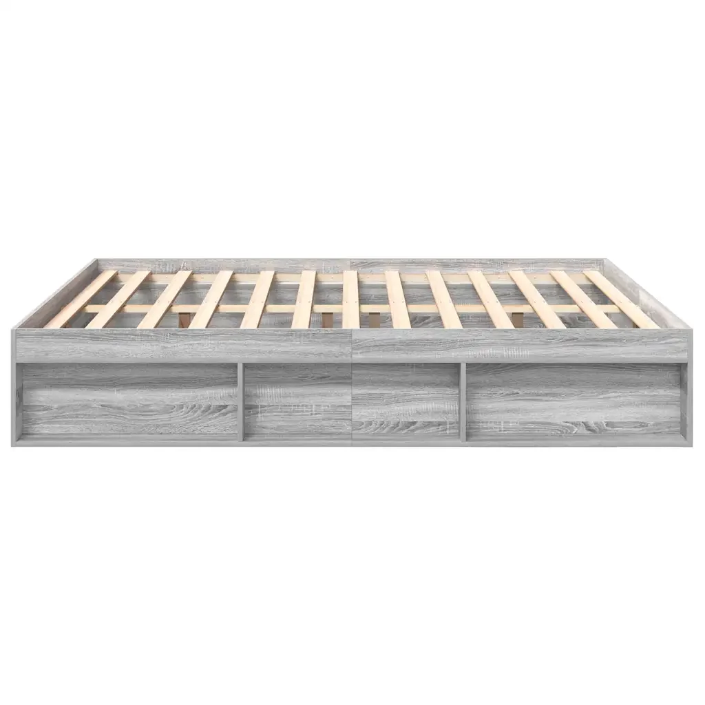 Letto matrimoniale | Letto per adulti | Giroletto Grigio Sonoma 180x200 cm Super King - Image 6