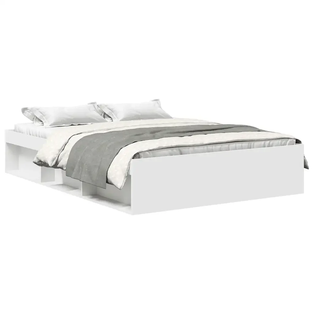 Letto matrimoniale | Letto per adulti | Giroletto in Bianco 120x200 cm