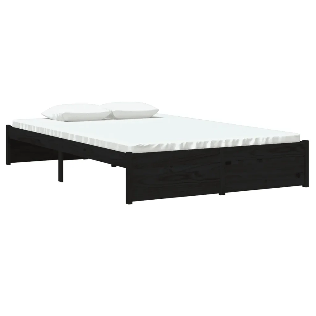 Letto matrimoniale | Letto per adulti | Giroletto in Legno Massello 120x190 cm Small Double - Image 3