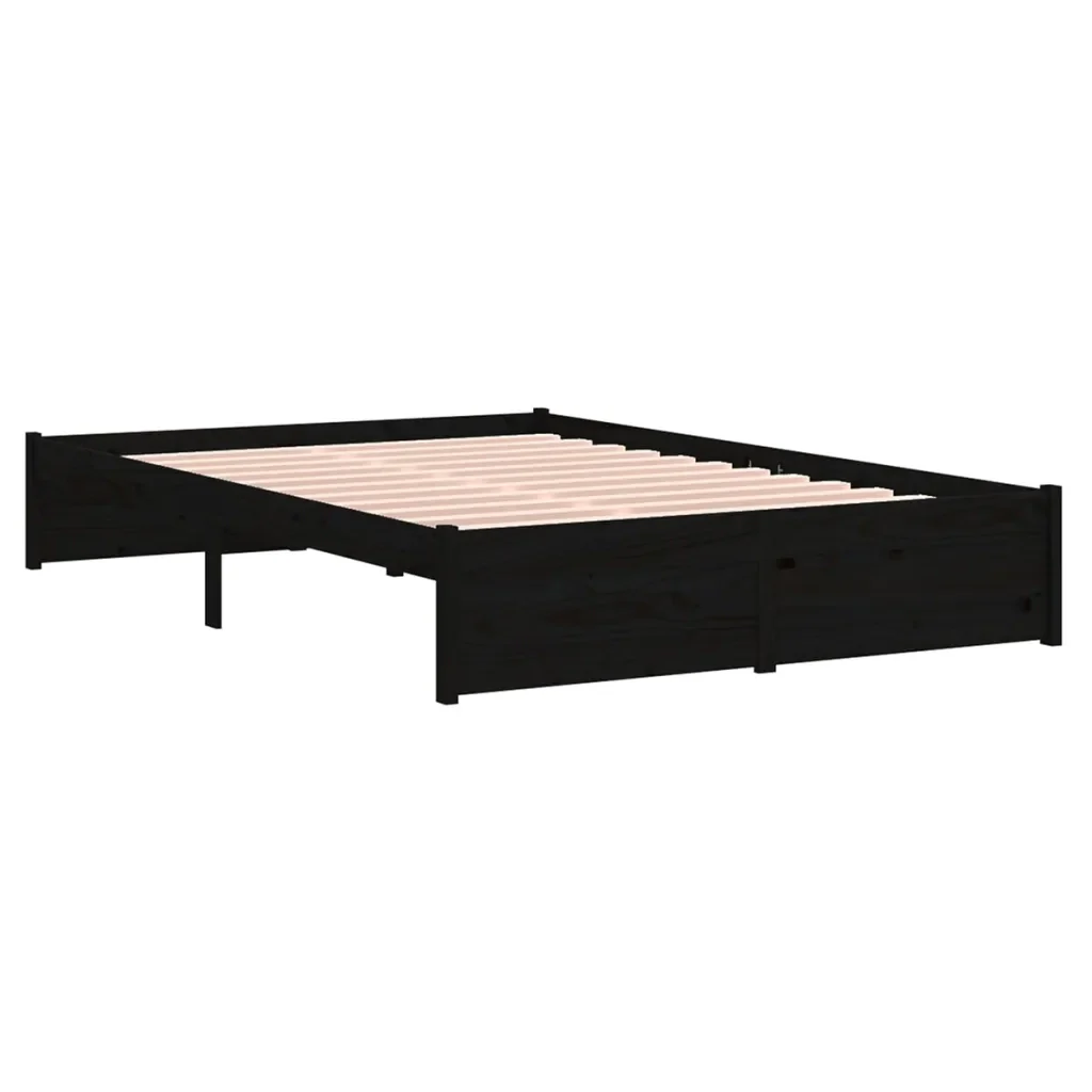 Letto matrimoniale | Letto per adulti | Giroletto in Legno Massello 120x190 cm Small Double - Image 4