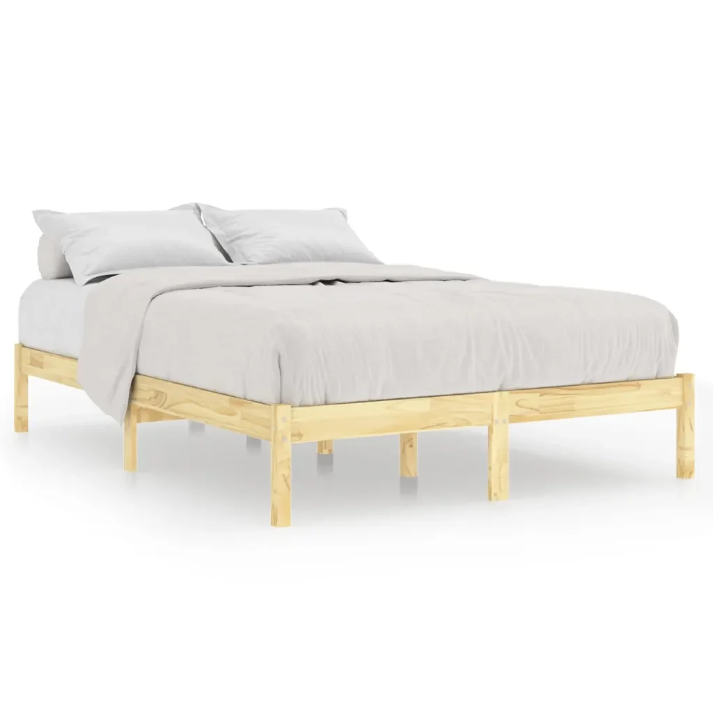 Letto matrimoniale | Letto per adulti | Giroletto in Legno Massello 120x190 cm Small Double