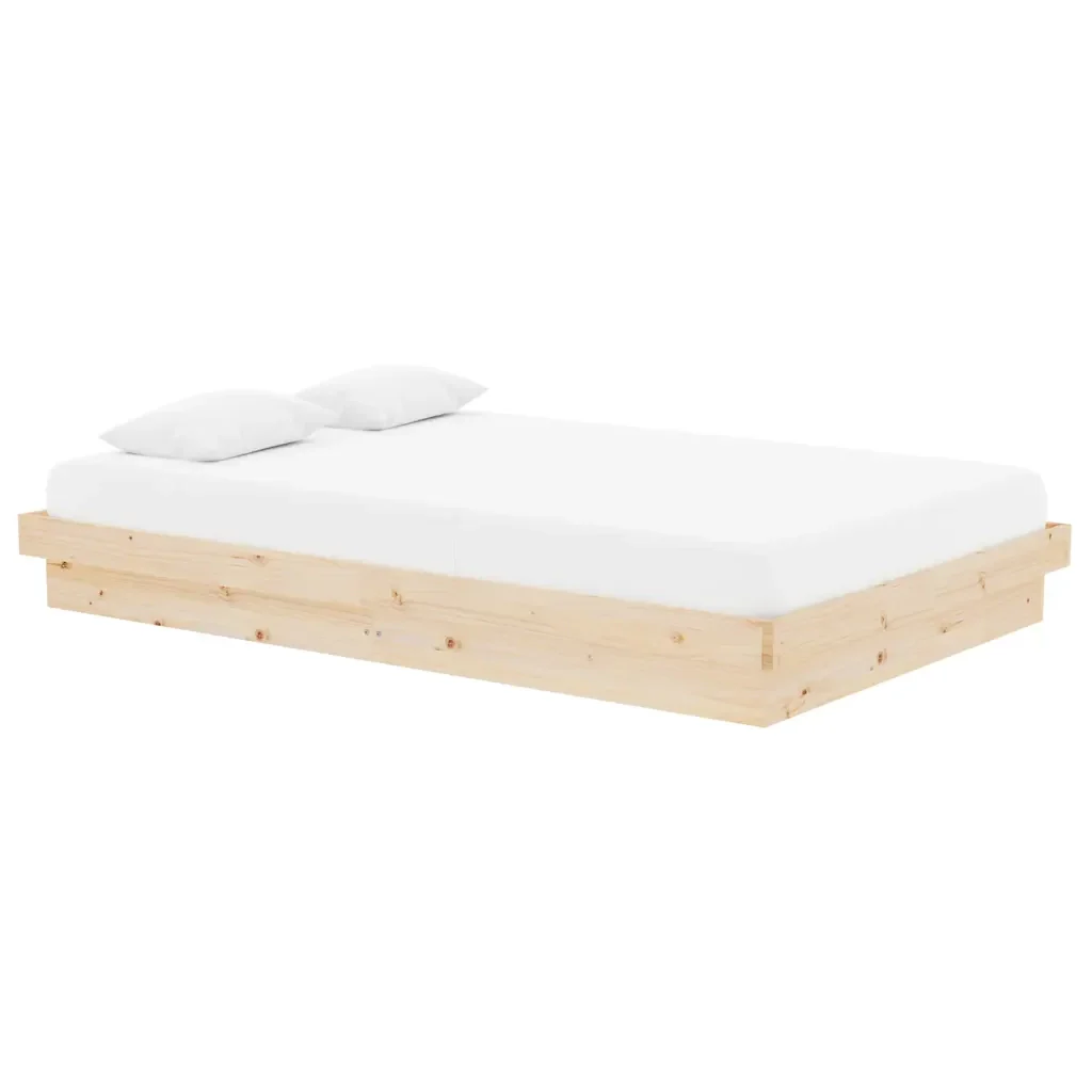 Letto matrimoniale | Letto per adulti | Giroletto in Legno Massello 120x190 cm Small Double - Image 3