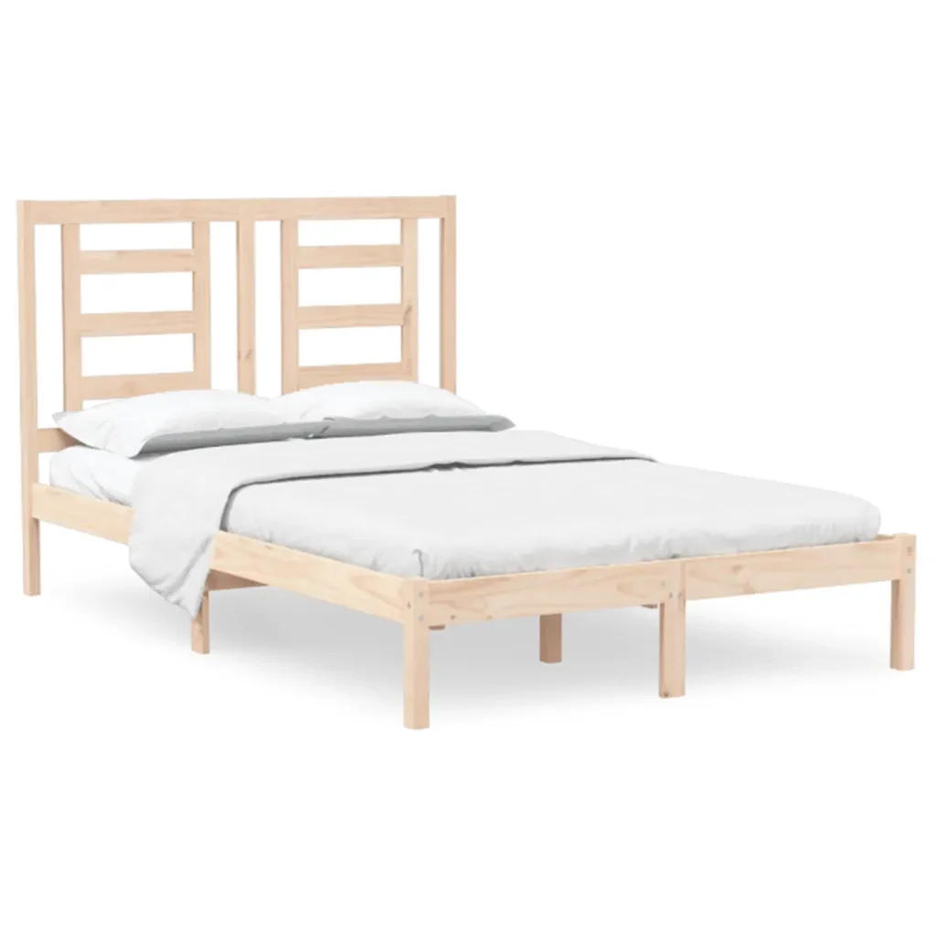 Letto matrimoniale | Letto per adulti | Giroletto in Legno Massello 120x190 cm Small Double