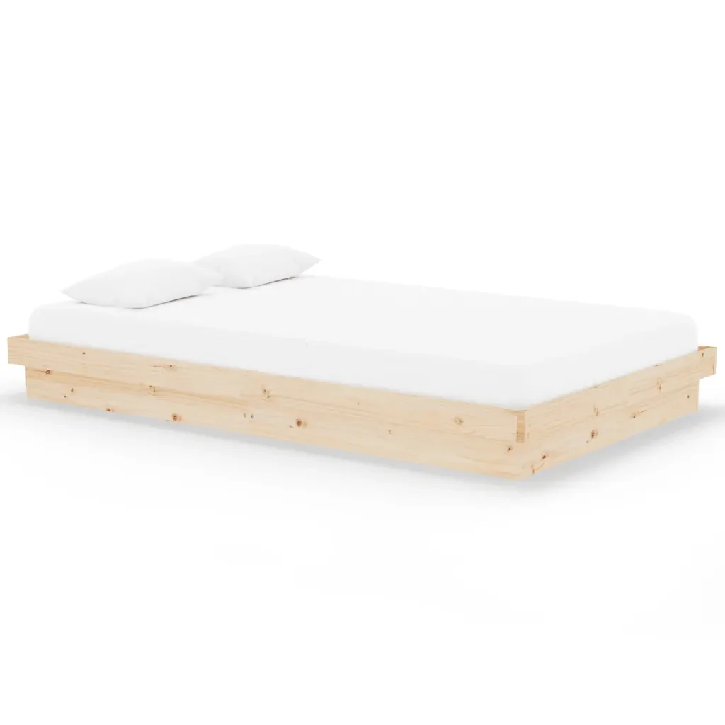 Letto matrimoniale | Letto per adulti | Giroletto in Legno Massello 120x200 cm