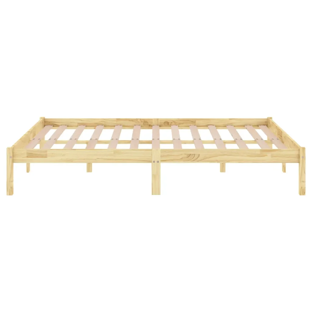 Letto matrimoniale | Letto per adulti | Giroletto in Legno Massello 135x190 cm Double - Image 5