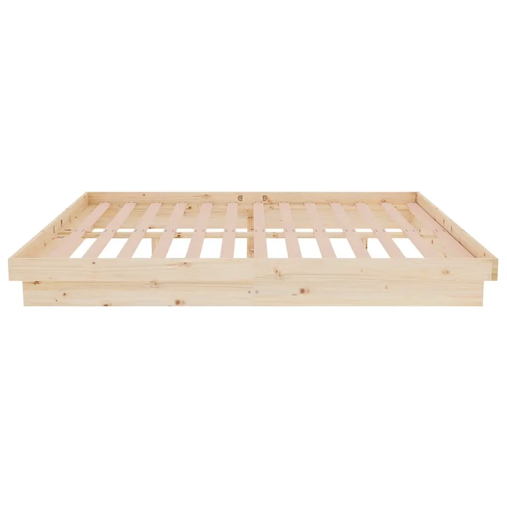 Letto matrimoniale | Letto per adulti | Giroletto in Legno Massello 135x190 cm Double - Image 6