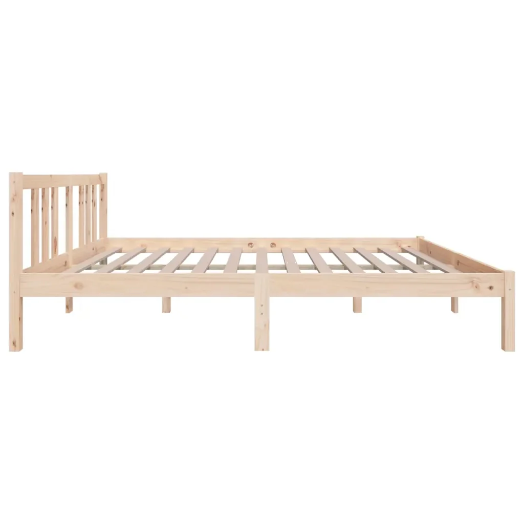Letto matrimoniale | Letto per adulti | Giroletto in Legno Massello 135x190 cm Double - Image 5