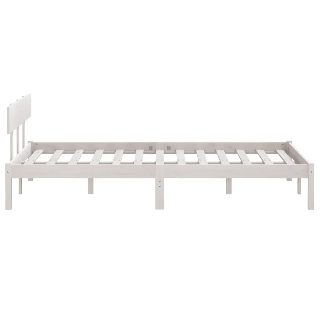 Letto matrimoniale | Letto per adulti | Giroletto in Legno Massello 135x190 cm Small Double - Image 5